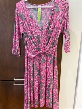 open lace back dress Purple Rain Floral Midi X-Small